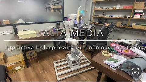 [ALTA MEDIA] INTERACTIVE HOLOSPIN WITH AUTONOMOUS ROBOT ARM #Interactive #autonomousrobot  #RobotArm