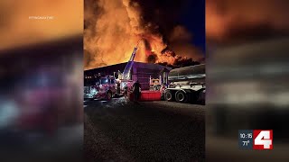 Illinois State Fire Marshal investigating after large fire breaks out at poultry farm in Illinois