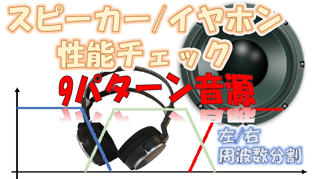 LR確認/左右確認 サウンドチェック】スピーカー イヤホン ヘッドホン