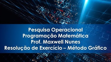 Pesquisa Operacional - Resolução de Exercício - Método Gráfico