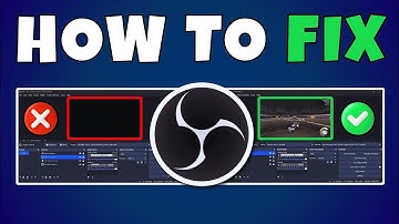 How To Fix OBS Black Screen Game Capture 2026 ⚫️ Fix OBS Game Capture Not Working Properly ✔️
