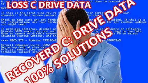 How to Recover Lost files from Crashed Computer / Blue Screen?