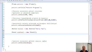 Java Ders 2 - JFrame JPanel Layout