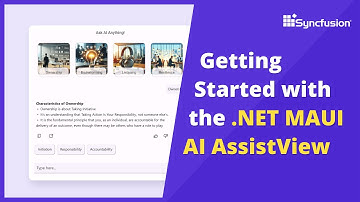 Getting Started with the .NET MAUI AI AssistView