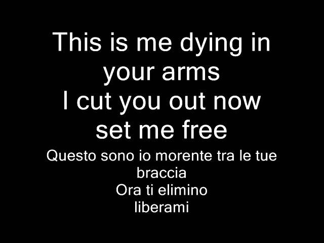 Trivium -Dying In Your Arms- Lyrics (Traduzione Italiano) class=