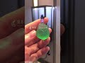 翡翠玻璃种福瓜吊坠。#高端翡翠