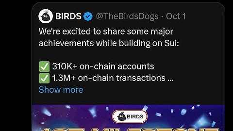 sui blockchain support project !  sui Birds!  100% verified project