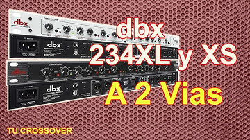 Tu Crossover DBX 234 XL, XS a 2 Vías  superpráctico fácil