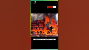 🚨 Kinh Hoàng! Xe đầu kéo bốc cháy ngùn ngụt trên cao tốc Hà Tĩnh, khói đen phủ kín trời!