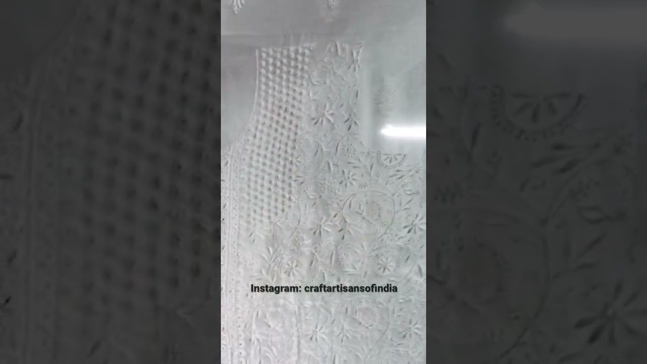 Chikankari hand embroidered Pre-stitched suits by artisans of Lucknow