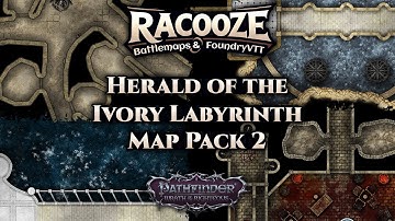 Herold of the Ivory Labyrinth Map Pack 2 - Wrath of the Righteous - Battlemap Creation - Timelapse