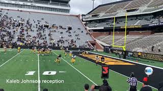 Video highlights from Iowa football's open spring practice at Kinnick Stadium 2024