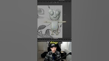 Align head & body from side view - making a 3d game character in Blender - 3.1: Bear Bear