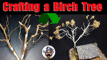 Crafting realistic birch tree from branches & roots for Tabletop World