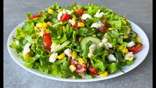 ХИТ!!! Зеленый Салат с Сыром на Каждый День!!! / Салат Без Майонеза / Vitamin Salad