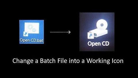 Change a batch file into a working Icon