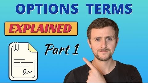 Options Terminology (Part 1)