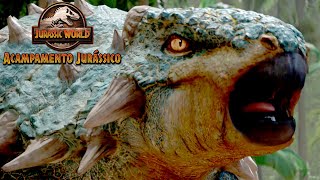 A Valente Batalha Da Bolota Juric World Acampamento Jurássico Netflix