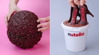 NUTELLA Chocolate Cakes Are Very Creative And Tasty | Balloon Chocolate Bowls Hacks | Transform Cake