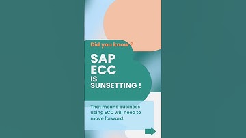 SAP ECC is Sunsetting ! SAP S/4HANA is Raising ! #sap #sapecc #s4hana #shortsfeed