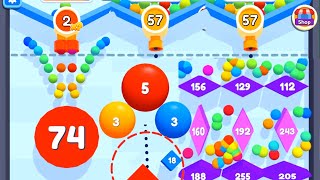 Ballz drop 3d - bounce Merge 2048 gameplay Android, iOS #ballsdrop3d