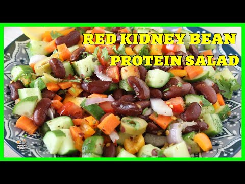 Red Kidney Bean Protein Salad | Healthy Red Kidney Beans Salad | Kidney Bean Salad Recipe