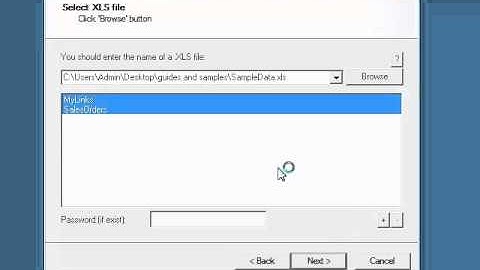 How it works: XLS to DBF Converter
