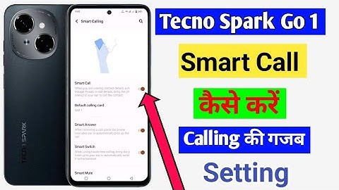 Tecno spark go 1 me smart call setting | how to call setting in tecno spark go 1 mobile