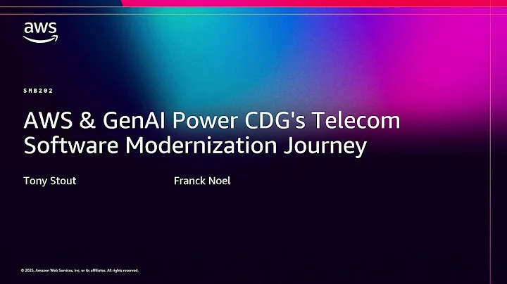 AWS re:Invent 2025 - AWS & GenAI Power CDG's Telecom Software Modernization Journey (SMB202)