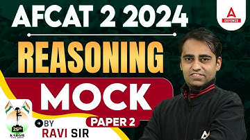 AFCAT 2 2024 | AFCAT Reasoning Classes | Mock Test Part 2 | Reasoning By Ravi Sir