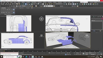 3dsmax Tutorials, Learn 3D Modeling a Car from Scratch in 3dsmax. ( Part 2)