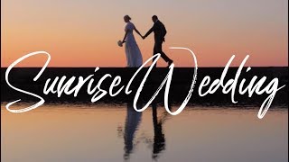 FIRST LOOK at 5AM! - SUNRISE WEDDING shot on Canon 1DX Mark II