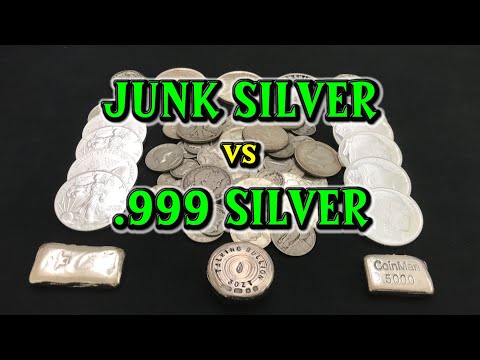 Junk Silver Vs .999 Silver Bullion...Which Is Better | Episode #2 Of My Junk Silver Series