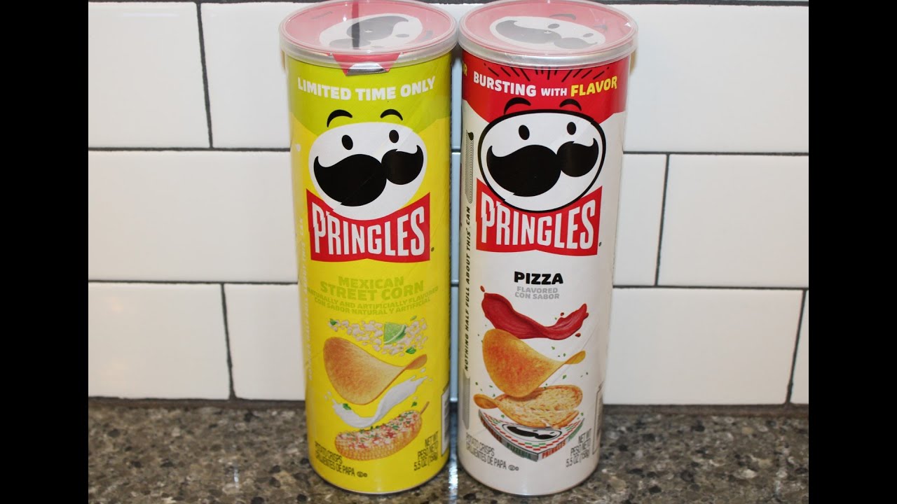 Pringles: Mexican Street Corn & Pizza Review - YouTube