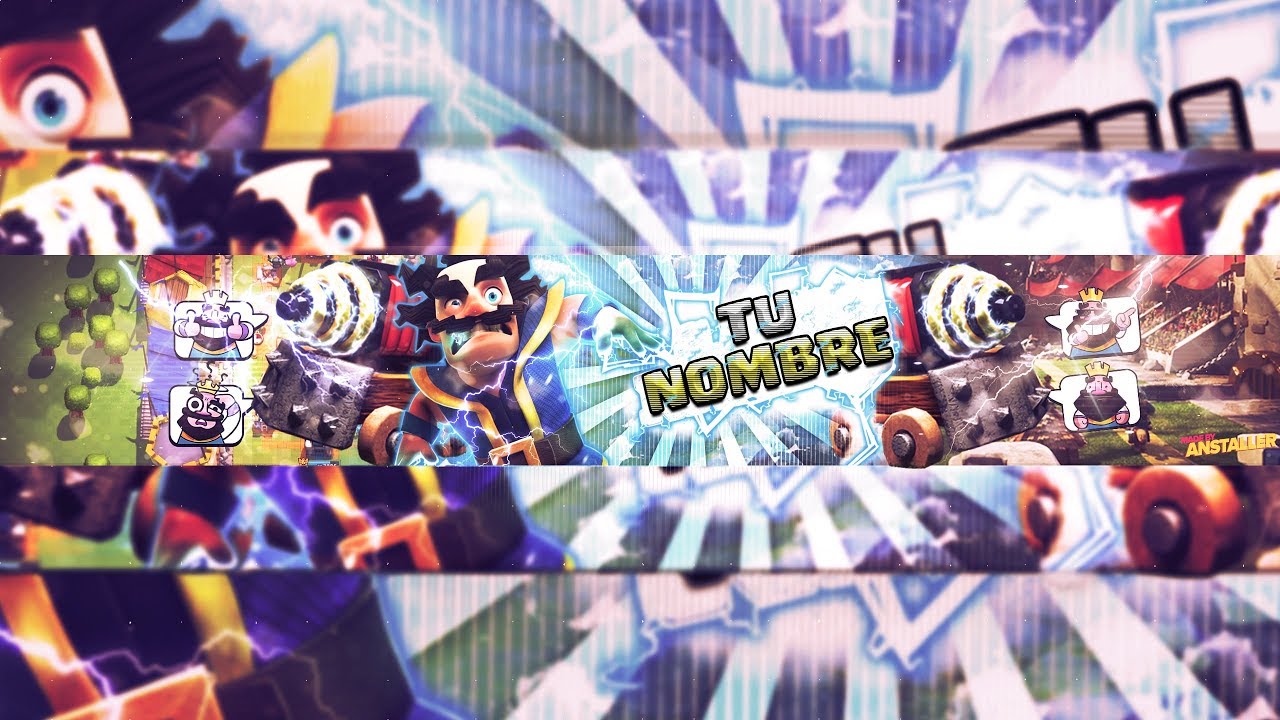Free Banner Template Clash Royale Banner Editable Gratis YouTube