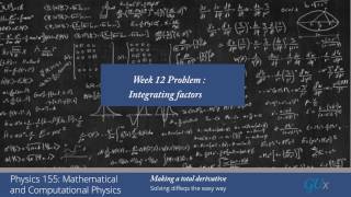 week12 problem Integrating Factors