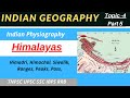Himalayas  tamil  indian physical features  ranges  peaks  hill station division of himalayas