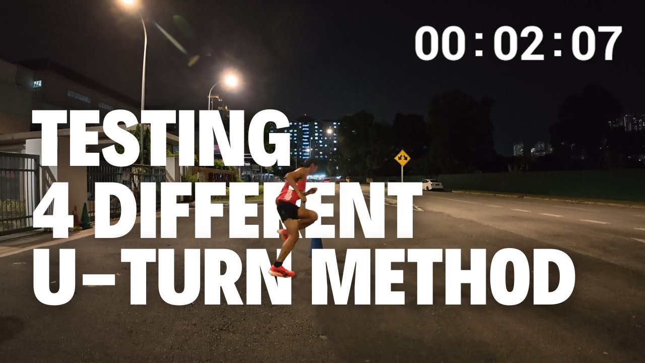 Пробую 4 разных способа разворота во время бега