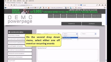 Adding events, front end video