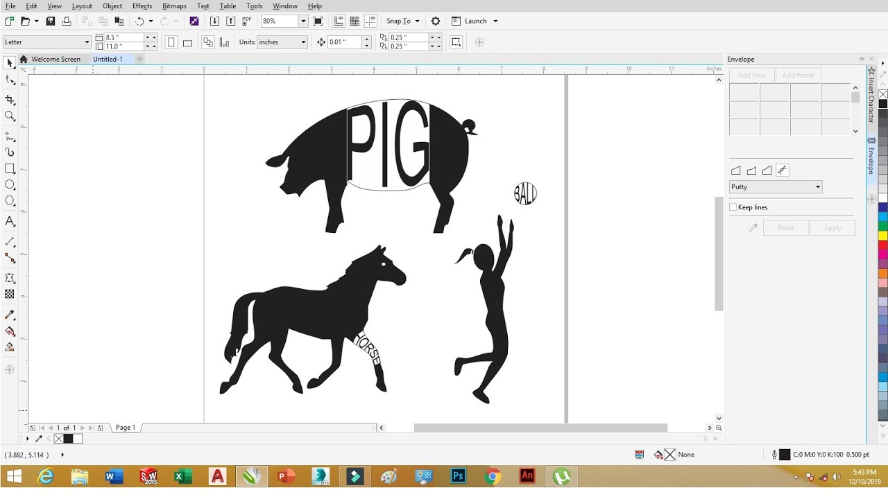 конвертировать из корела