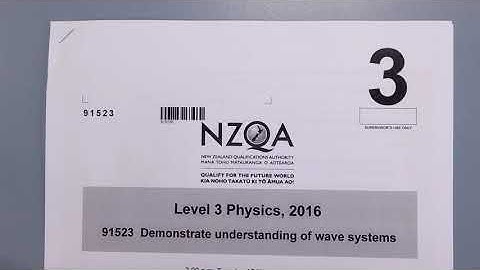 2016 Waves (NCEA Level 3)-Q1
