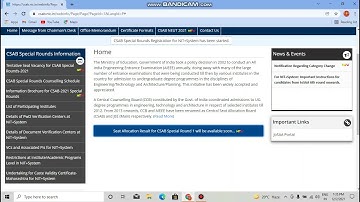 CSAB ROUND 1 SEAT ALLOCATION RESULT UPDATE | CSAB COUNSLLING 2021