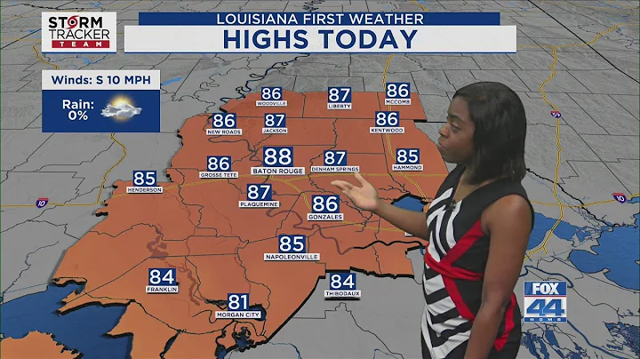 Good Friday Morning Forecast for Baton Rouge 4-18-25: Warmer & Humid for Next Few Days; Isolated Sho