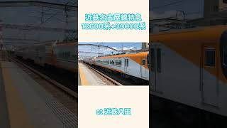 近鉄特急12600系サニーカー＋30000系ビスタEX  名古屋線近鉄八田駅通過