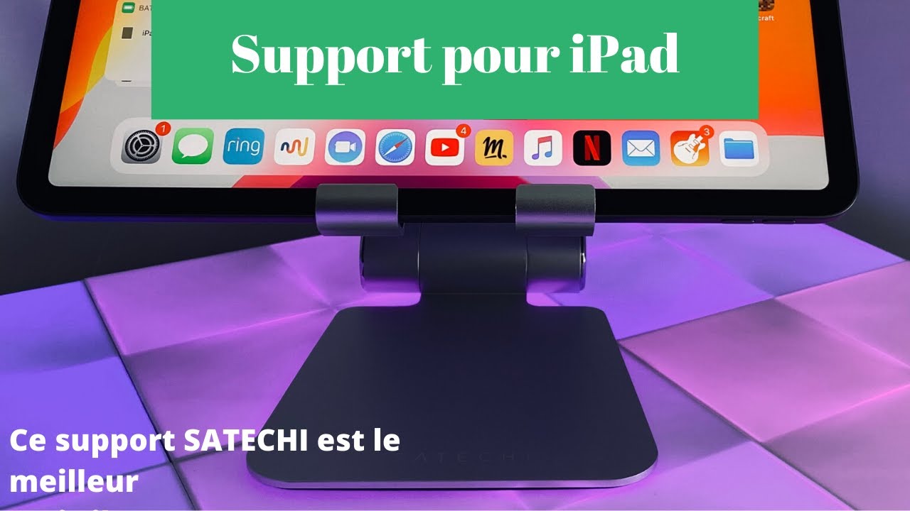 Test d'un support bureau pour iPad