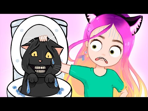 Видео: Мои питомцы 😺 Как мы прятали кота от ... (анимация) Настик