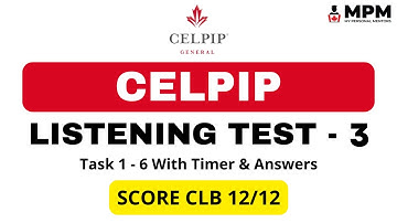 CELPIP Listening Mock Test - 3 (With Answers) | Celpip Listening Test Practice