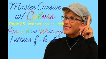 Page 25 - Master Cursive - Lesson 6