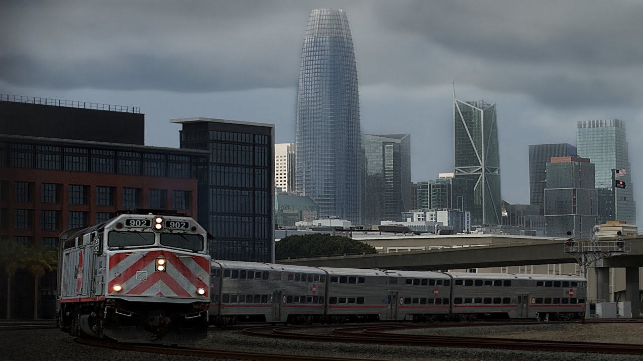 [360°] Caltrain - San Fransisco Design District - YouTube