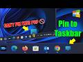 Drag to Taskbar Showing 🚫? Fix My PC Pin Issue in Windows 11